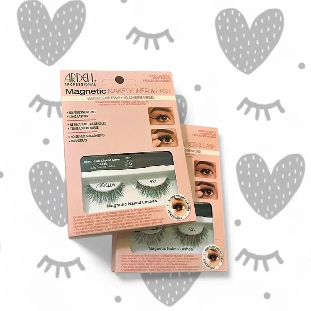 TWO (2) Ardell Magnetic Naked Lashes with Magnetic Liner